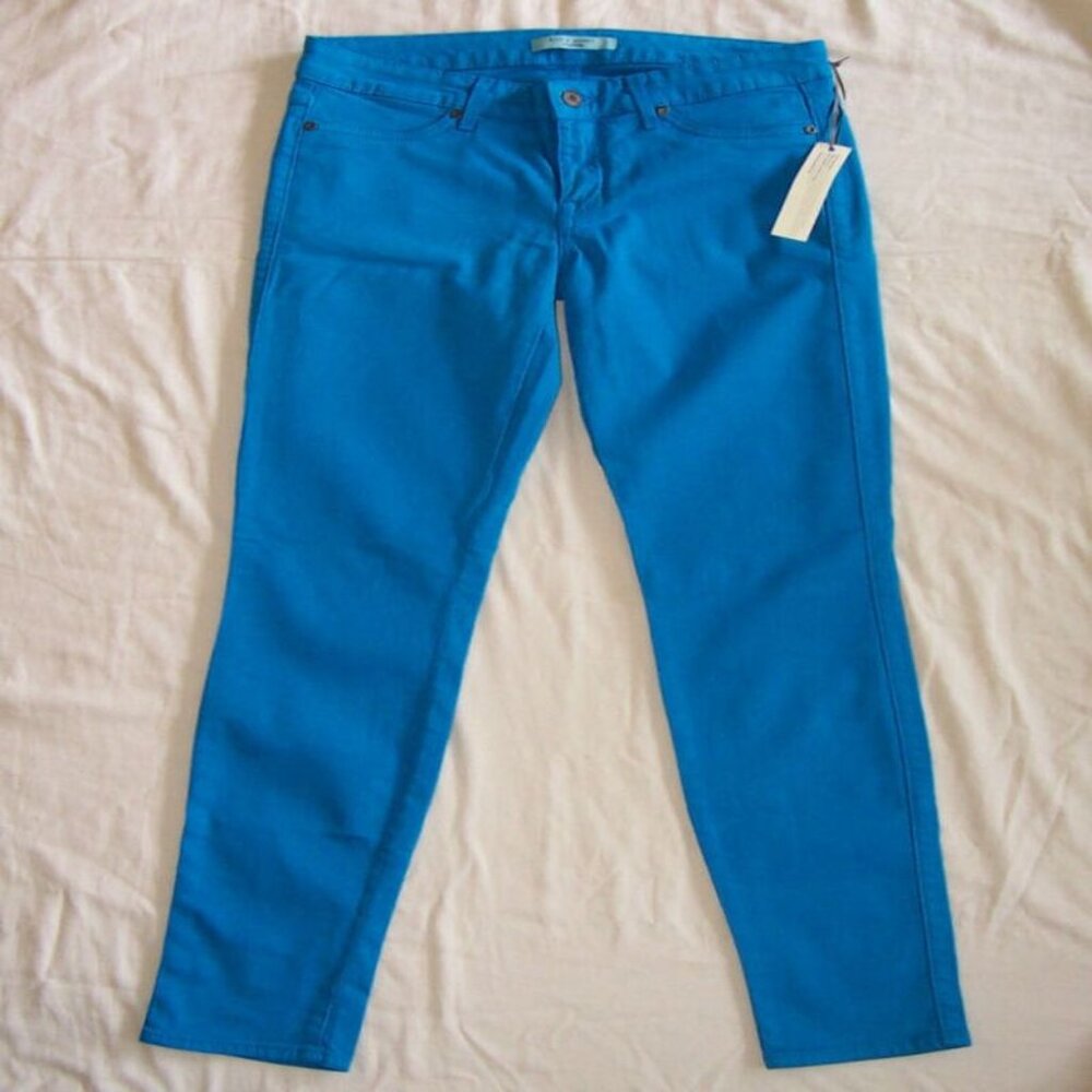 RICH & SKINNY Bright Blue Legacy Stretch Low Rise Skinny Denim Jeans 29